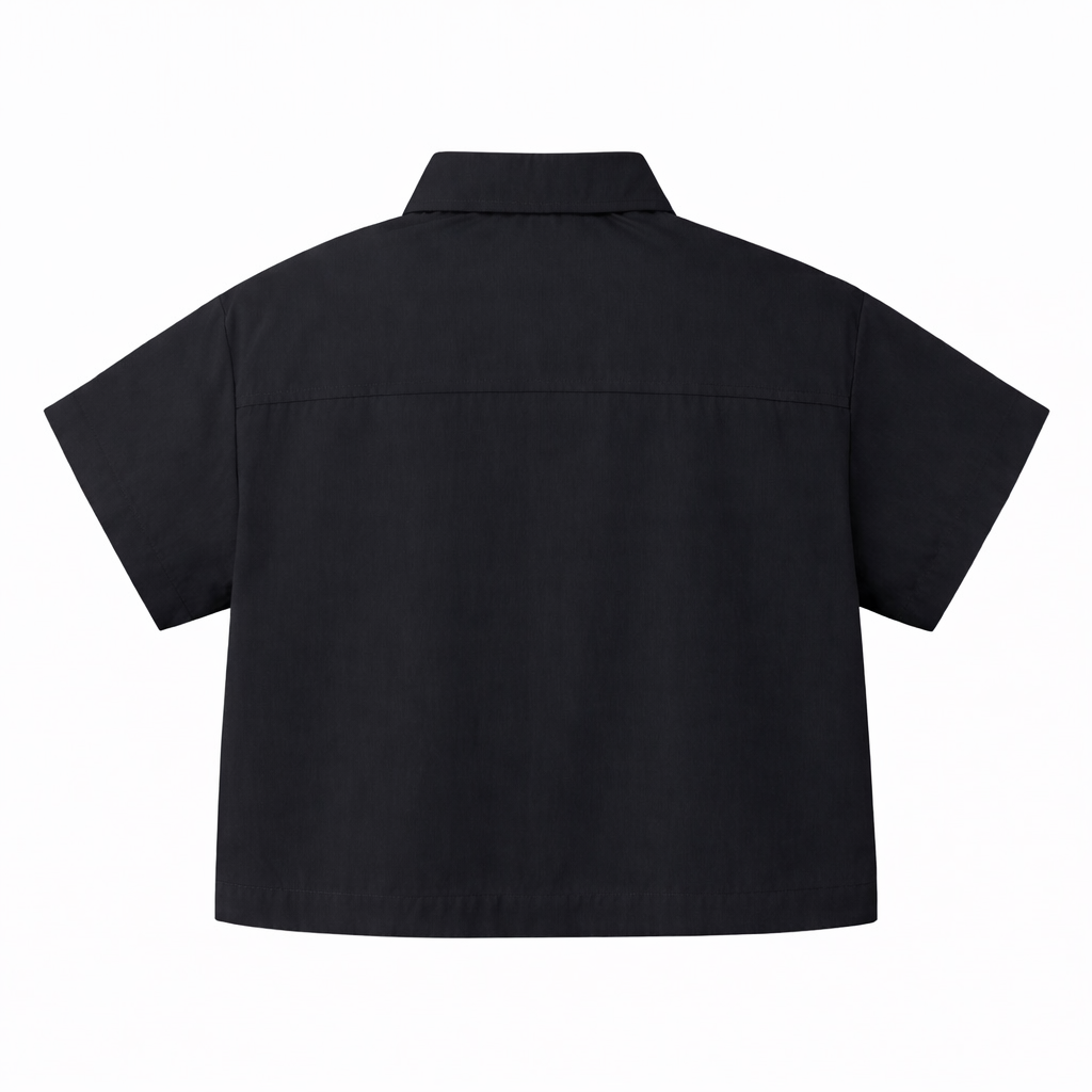 Black Utility Pocket Shirt