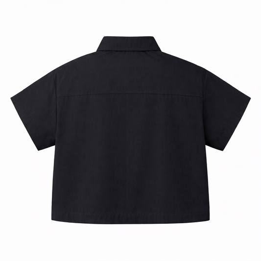 Black Utility Pocket Shirt