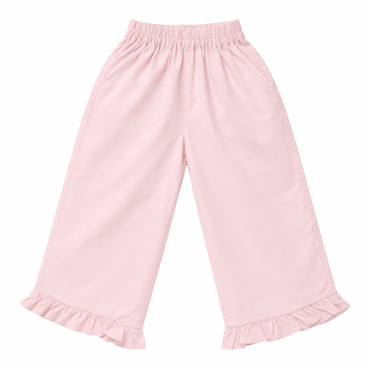 Blush pink ⁠Ruffle Top & Pant Set