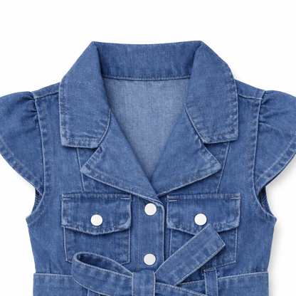 Denim Belle Belted Dress