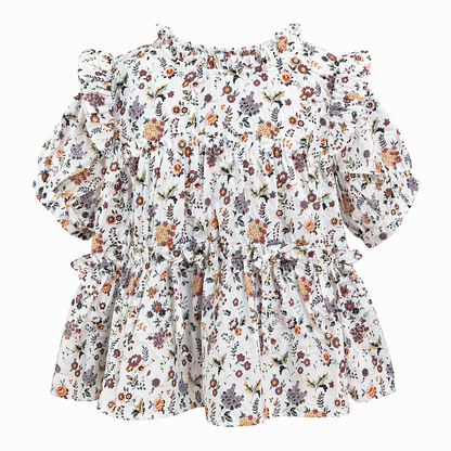 Vintage Floral RuffleDress