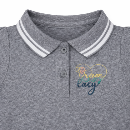 Grey Polo Style Dress