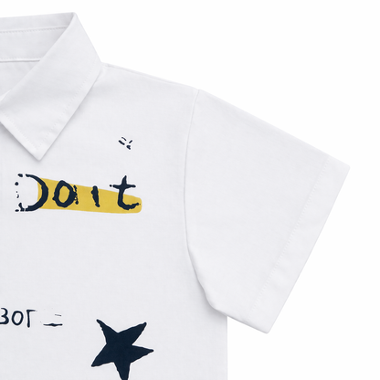 Minimal Scribble Graphic Shirt