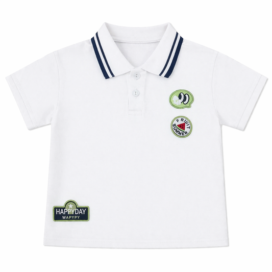 Graphic Patch Polo