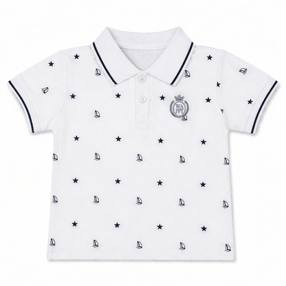 Nautical Print Polo