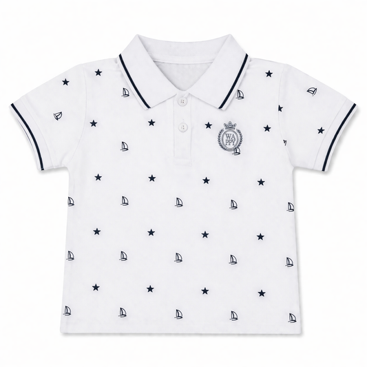 Nautical Print Polo