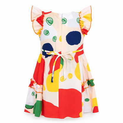 Playful Pop Print Dress