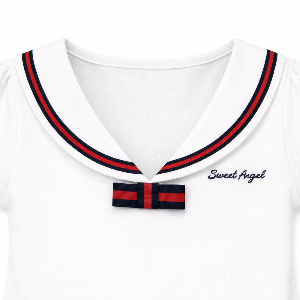white sailor dress