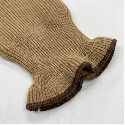 Brown Cardigan with Checked Skirt