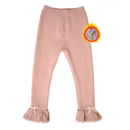 Pink Flared Hem Leggings