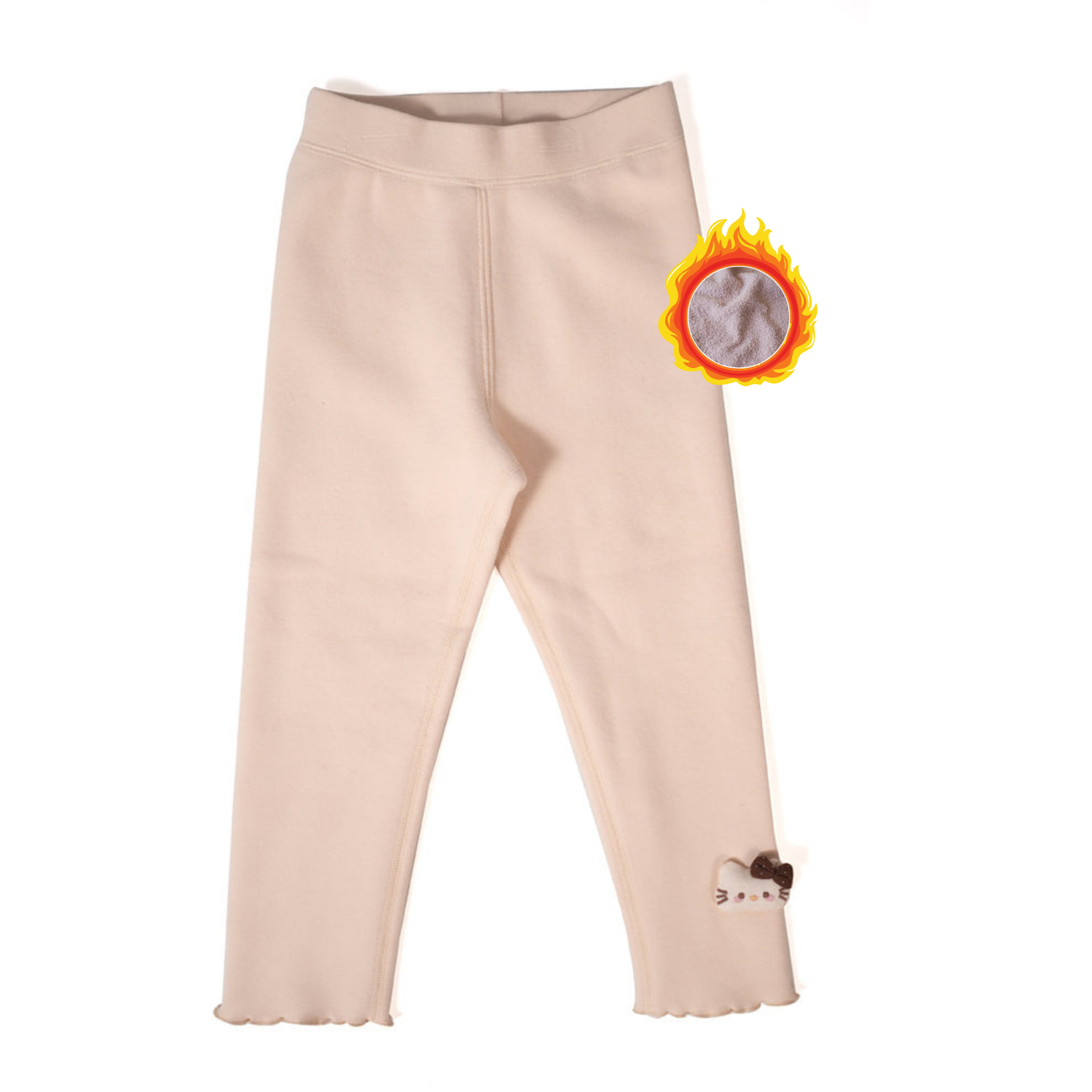 Off-white kitty leggings